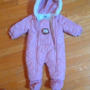 9-12 pink snowsuit